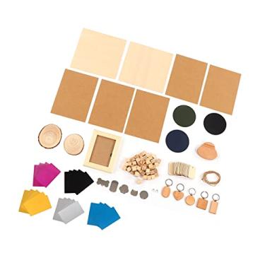 Imagem de Eacam Conjunto de Material de Madeira de Pinho Em Aço Inoxidável, Com 11 Tipos de Materiais de Escultura, para Máquina de Gravação CNC