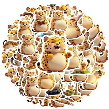 Imagem de 70 peças de leopardo, animais, grafite, adesivos, brinquedo, jovem, engraçados, adesivos para mala, geladeira, telefone, bagagem, laptop, guitarra, carro, adesivo, brinquedos, laptop, bagagem