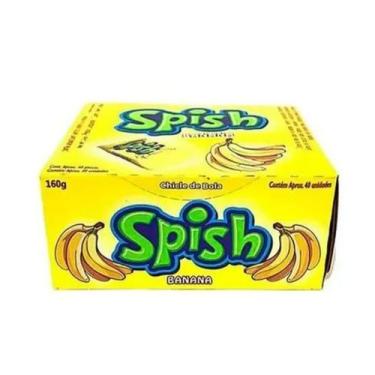 Imagem de Chiclete spish banana 160g com 40 un.