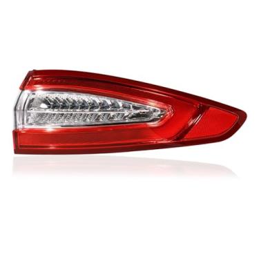 Imagem de Conjunto externo de luzes traseiras de LED compatível com Ford Fusion 2013-2016 estilo OE, lado do passageiro, luz traseira, substituição para DS7Z13404H FO2805110