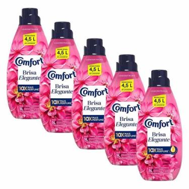 Imagem de Kit 5 Amaciantes Concentrados Comfort Fibra Protect 1L cada