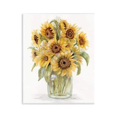 Imagem de Stupell Industries Buquê de girassol em aquarela arte de placa de parede, design por Patti Bishop, 14 x 11