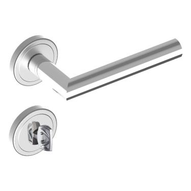 Imagem de Fechadura Banheiro 7cm Roseta Cromado Linie Aliança