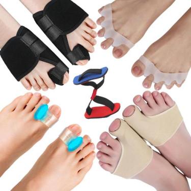 Imagem de Kit 9 pçs protetor corretor joanete pés alívio dor cód-237 - SWG, BEGE