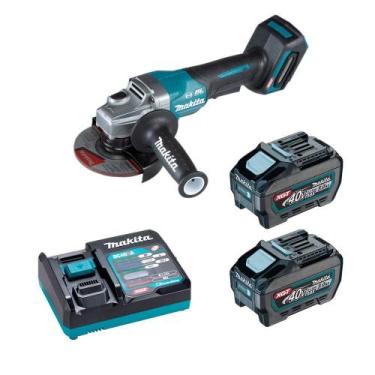 Imagem de Esmerilhadeira 40V GA013GZ C/ 2 Baterias BL4050 Makita 127V