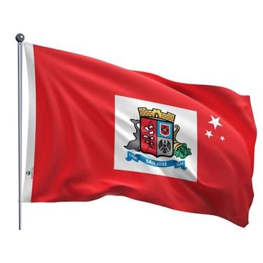Imagem de Bandeira do Município de São José Dupla Face Estampada Tamanho 90x128c