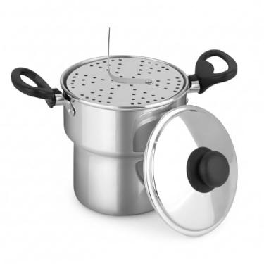 Imagem de Cuscuzeira Individual Ø12cm – Alumínio e Alça em Baquelite