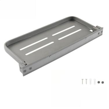 Imagem de hadefa Organizador de prateleira de parede dobrável para trailer: suporte dobrável para banheiro, bandeja de parede para trailer, trailer, motorhome, acessórios para economia de espaço