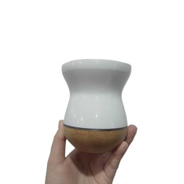 Imagem de Copos de Mate,Cuia Chimarrao Cuia de Madeira Imbuia Tratada para Chimarrão Premium(Branca Madeira)