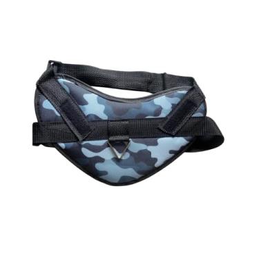 Imagem de Peitoral Tático para Cachorros de Grande Porte Colete Resistente (CAMUFLADO AZUL, G)