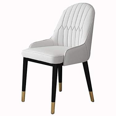 Imagem de Cadeira de jantar, cozinha, sala de jantar, móveis, cadeiras de couro sintético, cadeiras de jantar modernas de couro PU com encosto alto, assento macio, cadeiras de sala de estar, balcão de cozinha