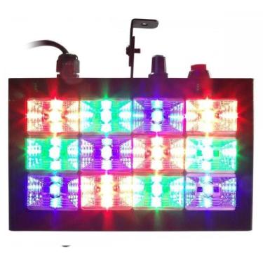 Imagem de Strobo Rgb Rítmico Alto Brilho Luz Festa Dj Com 12 Leds 15W - Xzhang D