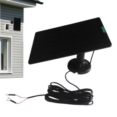 Imagem de Carregador solar de campainha | Painel solar para carregamento de câmera | Dispositivo de carregamento de câmera de 50 W para clima quente ao ar livre, parede, quintal, apartamento, portão de entrada