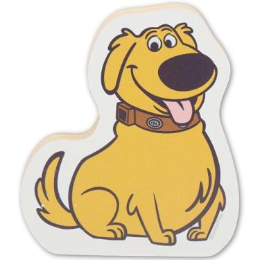 Imagem de Disney Pixar Up Dug the Dog Shelf Sitter Decor - Decoração de mesa com bloco de madeira grossa para casa ou escritório
