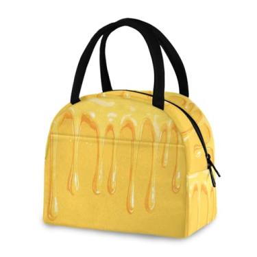 Imagem de ATTX Lancheira térmica à prova de vazamento de creme de queijo amarelo para trabalho e ar livre - lancheira portátil reutilizável para homens e mulheres, piquenique viagem #329