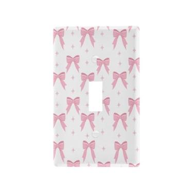 Imagem de Blueangle Capa de placa de parede para interruptor de luz - Capa decorativa para interruptor de luz com laço de fita, placa de parede, tamanho 1 - gangue 4,53 x 2,76 polegadas (812)