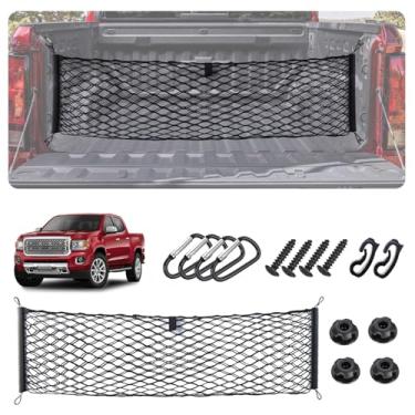 Imagem de Rede de carga estilo envelope para acessórios Chevy Colorado e GMC Canyon 2023-2026, rede de carga de malha SUV, elástico atualizado de 5 mm e nylon de camada dupla para armazenamento de rede de porta