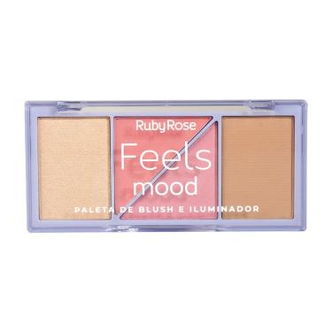 Imagem de Paleta de Blush e Iluminador Feels Mood Ruby Rose HB75291