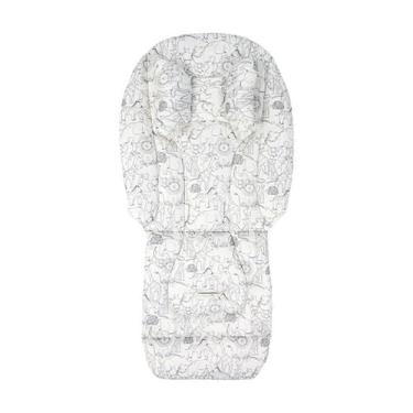 Imagem de JunZheHub Almofada para Assento de Carrinho de Bebê, Almofada para Berço de Fácil Instalação para Moisés, Animais, Tamanho real