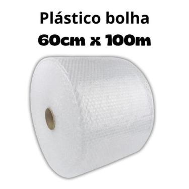 Imagem de Bobina de Plástico Bolha 60 cm x 100 Metros para Proteger com Excelênc