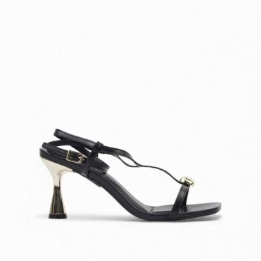 Imagem de Sandália Salto Fino Glam - DI VALENTINI, Preto, 36