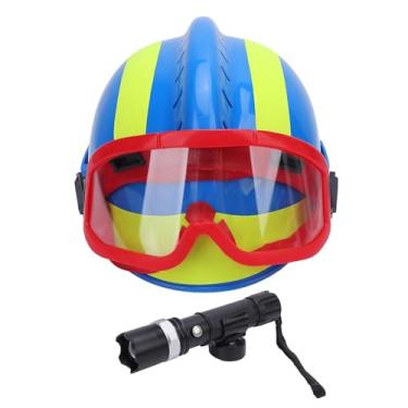 Imagem de Capacete de resgate Capacete de segurança para trabalho em altura com PC ventilado com fenda leve para busca de incêndio em terremotos de emergência F2 Capacete ajustável para (Azul)