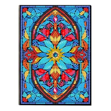 Imagem de MaiYiYi 5D Mandragora Notebook Diamond Painting Kit Flower Diary Book Diamond Art Kits for Adults Datura Flower Notepad Diamond Painting for Study Home Office Art Drawing (20X14 CM) ﻿