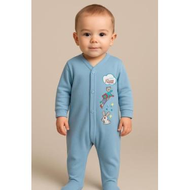 Imagem de Kit 3 Peças Com Macacão bebê quentinho e macio menino e menina - Batut