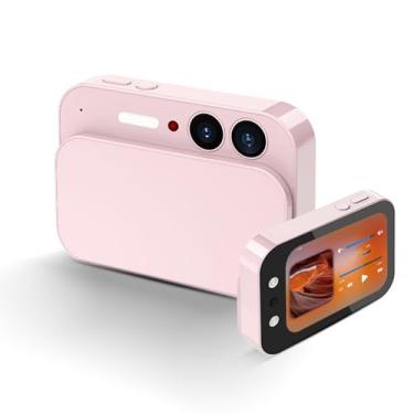 Imagem de Jectse Câmera Digital 4K Câmera HD de 64 MP Câmera Vlogging Com Tela Sensível Ao Toque de 2,8 Polegadas AF Com Foco Automático Tampa Deslizante para Fotografia Selfie Entretenimento Em (Rósea)