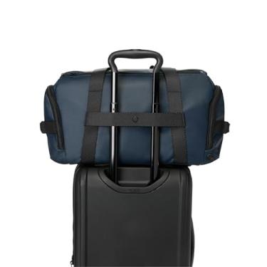Imagem de TUMI - Bolsa esportiva Alpha Bravo Mason masculina para fim de semana, academia e pernoite - serve para laptop de até 15 polegadas - 28 x 49,5 x 26,2 cm, Lona revestida azul-marinho, 10.25" x 19.5" x
