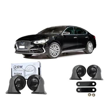 Imagem de BUZINA ATOMOTIVA CARACOL (PAR) GRAVE/AGUDO PARA AZERA 2007 >2017 - TIGER AUTO