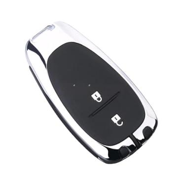 Imagem de 2020 Liga De Silicone Caso Capa Chave Do Carro Compatível com Chevrolet Malibu Equinox Cruze Camaro 2016 2017 2018 2019 Acessórios(Silver Key F Shell)