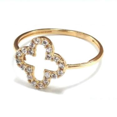 Imagem de Anel de ouro 18 K Trevo 12mm - Elegancy Joias, 23
