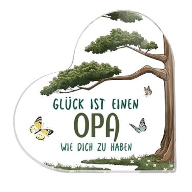 Imagem de Placas e placas decorativas de acrílico em forma de coração, letreiro alemão/italiano/inglês/árabe, ideia ideal para presente, peso de papel acrílico, presentes ideais de Natal, Ação de Graças e