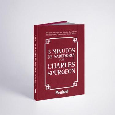 Imagem de Devocional 3 Minutos de Sabedoria  Charles Spurgeon  Vermelho  Luxo - 