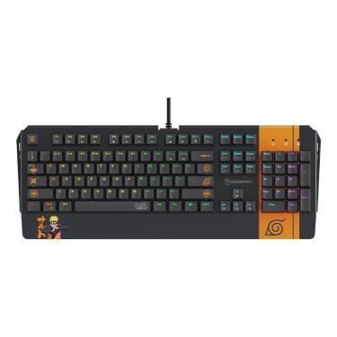 Imagem de Teclado Mecânico Gamer Checkpoint KX-500 RGB Switch Anti-Ghosting Leaf Ninja Full Naruto NA-KB-1001-Unissex