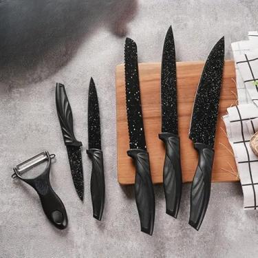 Imagem de Conjunto de facas para churrasco em aço inoxidável antiaderente profissional (Fosco)