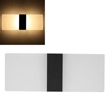 Imagem de Luminária de Parede LED Acrílico para Interior Aplique Lâmpada Noite Cama com Prato Rotativo Casca Opaca Fonte Luz Premium Econômica em Energia Liga A