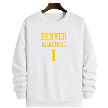 Imagem de Blusa Moletom Gola Basquete Denver Basketball número 1 - Loja Click Ca
