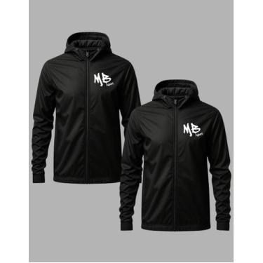 Imagem de Kit 2 Blusa Corta Vento Mb Unissex Esportivo Impermeavel, Preto, GG