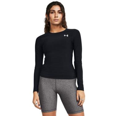 Imagem de Camiseta Manga Longa de Compressão Feminina Under Armour HeatGear GG Preto-Feminino