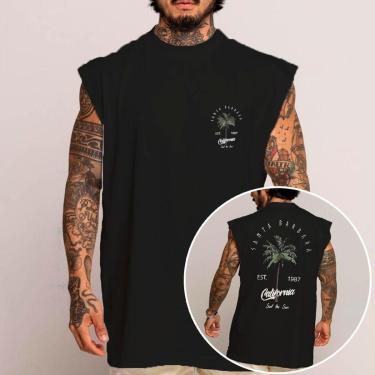 Imagem de Camiseta Regata Algodão Machão Oversized California Abstract Arte-Unissex