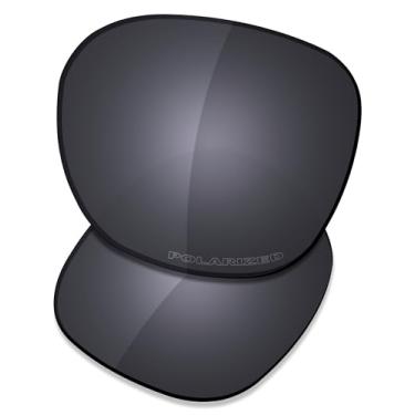 Imagem de SAUCER Lentes de reposição premium para óculos de sol Oakley Manorburn OO9479 High Defense - Escudo preto polarizado