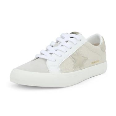 Imagem de VINTAGE HAVANA Grande Tênis feminino moderno | Star Tennis Tênis feminino | Cano baixo sem cadarço | Caminhada Confortável Casual, Nude Pebbled/Ouro Lavado, 35