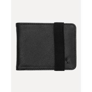 Imagem de Carteira Reserva Masculina Couro Oslo Parma Elástico Preta-Masculino