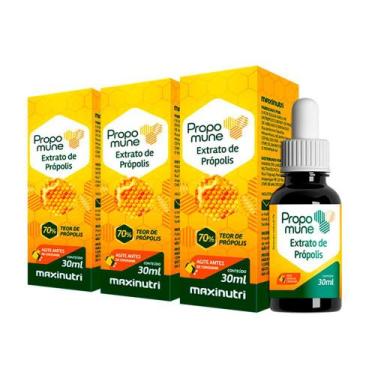 Imagem de Kit 03 Propomune Extrato Própolis 30Ml Concentrado Maxinutri