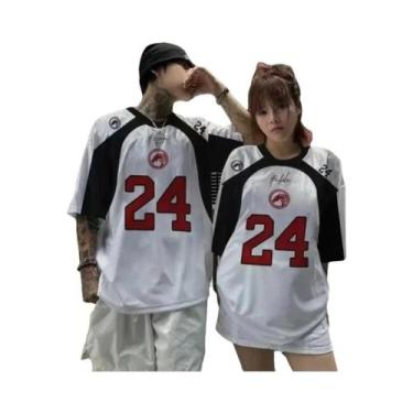 Imagem de Camiseta De Basquete Oversized Para Casal, Manga Curta, Jersey De Verã