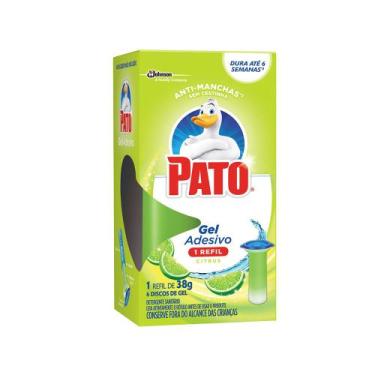 Imagem de Gel Adesivo Sanitário Citrus Refil Pato 38g com 6 aplicações