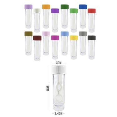 Imagem de Mini Tubete Lembrancinha Bolha de Sabão 9cm 10 unidades - Rizzo Embala