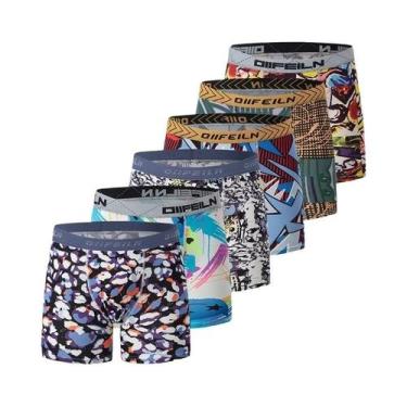 Imagem de Cuecas Boxer Masculinas Longas E Respiráveis, Shorts Casuais Esportivo